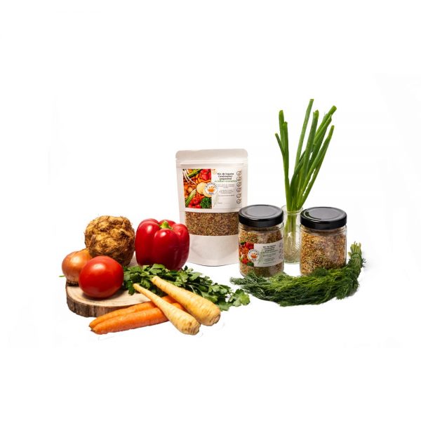 Mix de legume cu ierburi aromatice la borcan